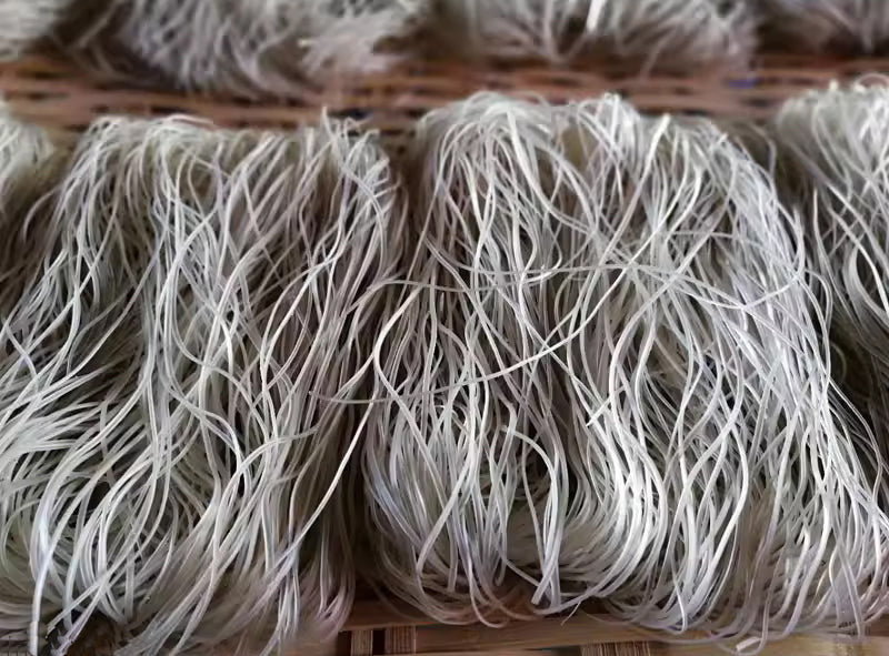 纯正地瓜粉丝 农家自制红薯粉 无添加无明矾 Q弹爽滑精选500克 | Pure Sweet Potato Vermicelli - Homemade No Additives No Alum Chewy Smooth 500g