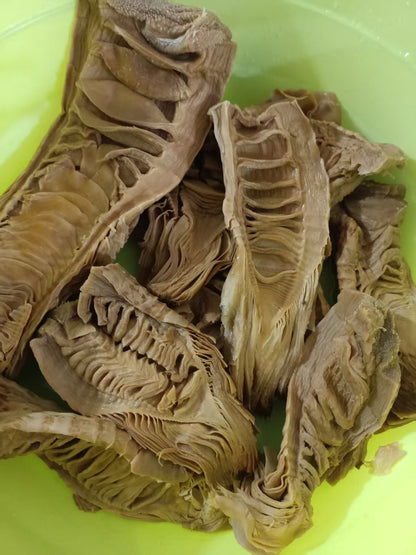 日晒白笋干 无盐全干毛笋尖 无硫磺笋味十足 农户精选500克 | Sun-Dried White Bamboo Shoots - Salt-Free Fully Dried Sulfur-Free Rich Flavor 500g