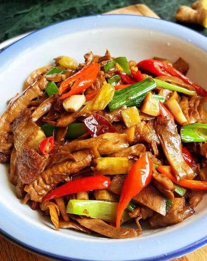 日晒白笋干 无盐全干毛笋尖 无硫磺笋味十足 农户精选500克 | Sun-Dried White Bamboo Shoots - Salt-Free Fully Dried Sulfur-Free Rich Flavor 500g