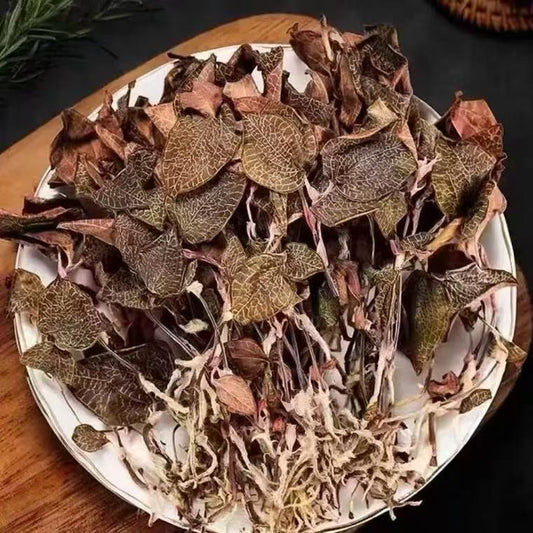 种植金线莲 养肝护肝降肝火 调和气血改善睡眠 养生茶500克 | Cultivated Anoectochilus Roxburghii - Liver Detox Blood Harmony Sleep Improvement Herbal Tea 500g