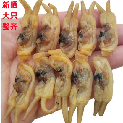 特级宁德蛏干 大号熟晒淡干 全干无沙蛏干 海鲜干货渔民精选500克 | Premium Ningde Dried Razor Clam - Large Size Cooked Sun-Dried Sand-Free Seafood 500g