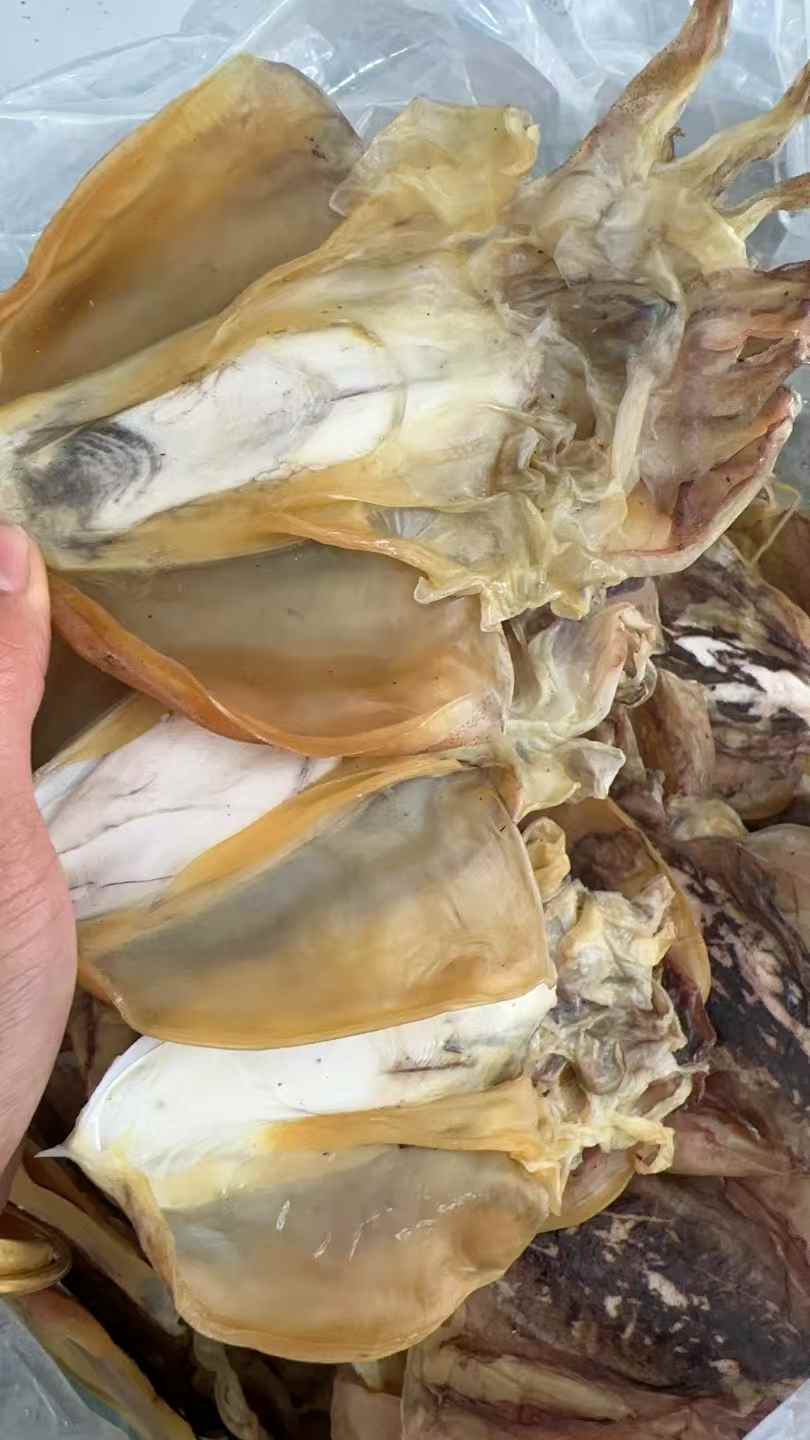 特级淡干目鱼干 全干高蛋白低脂 煲汤炖煮海鲜干货500克 |  Premium Dried Cuttlefish - Lightly Salted High-Protein Low-Fat Soup Seafood 500g
