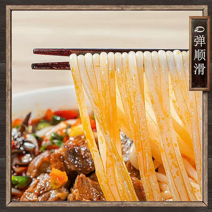 福州大粉干500克 传统手工米粉 Q弹顺滑 久煮不烂 无添加米线干货500克 ｜Fuzhou Thick Rice Noodles 500g - Traditional Handmade Rice Vermicelli Chewy Smooth No Additives